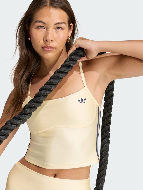 adidas adidas Tank top 168706 Żółty Fitted Fit