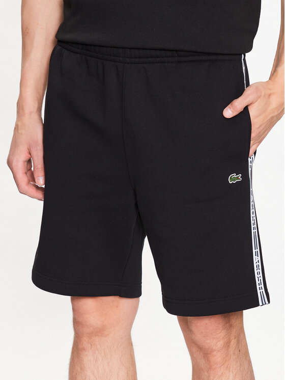 Lacoste Športne kratke hlače GH5074 Črna Regular Fit