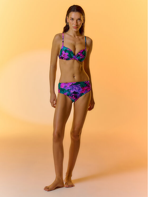 4F 4F Góra od bikini TROPIC ORCHID Kolorowy