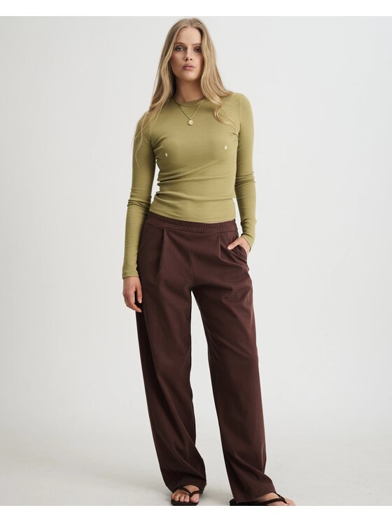 Le Songe Le Songe Longsleeve PISTACHIO Zielony Basic Fit