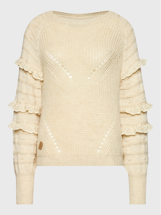 NKN Nekane Pulover TS.FITTONIA Bej Regular Fit