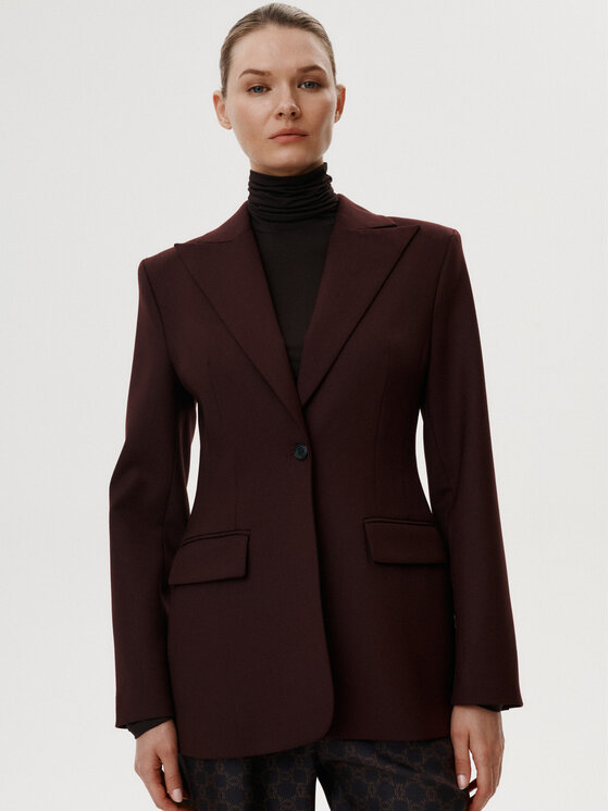 MARI PRETI MARI PRETI Sako Serene Bordó Slim Fit
