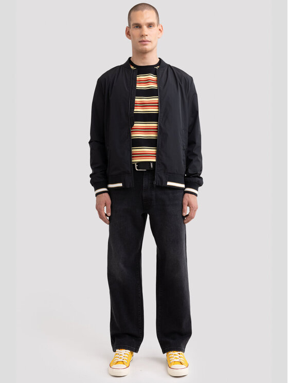 BIG STAR Jeansy ISAAC_WORKWEAR_914_190 Czarny Loose Fit