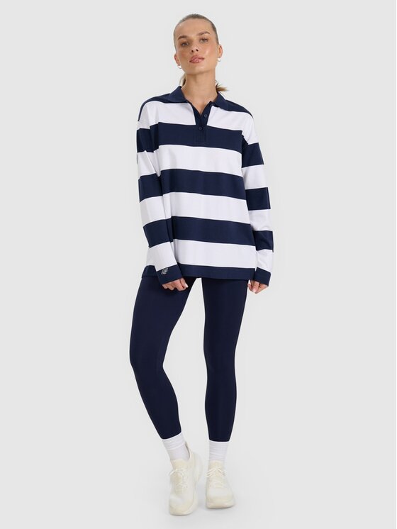 4F 4F Longsleeve 4FRAW25TLONF604-31S Granatowy Oversize