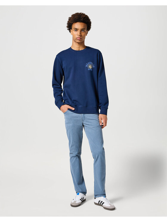 Wrangler Wrangler Spodnie materiałowe TEXAS SLIM Niebieski Slim Fit