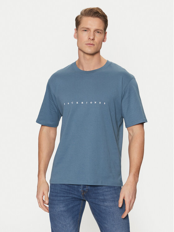 Jack & Jones Jack & Jones Majica Star 12234746 Modra Relaxed Fit