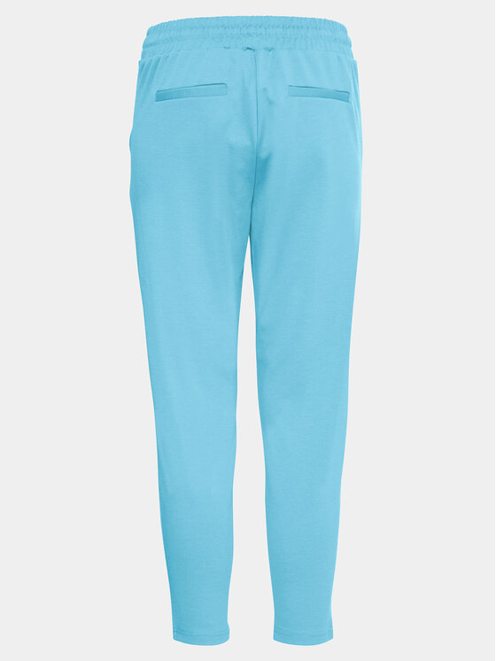 ICHI ICHI Hlače iz tkanine 20104757 Modra Slim Fit