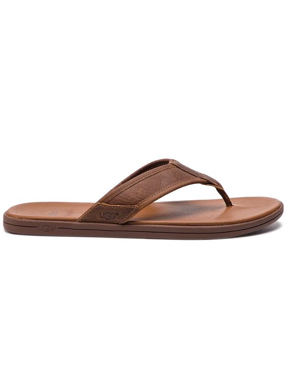 Ugg Ugg Infradito M Seaside Flip Leather 1102690 Marrone