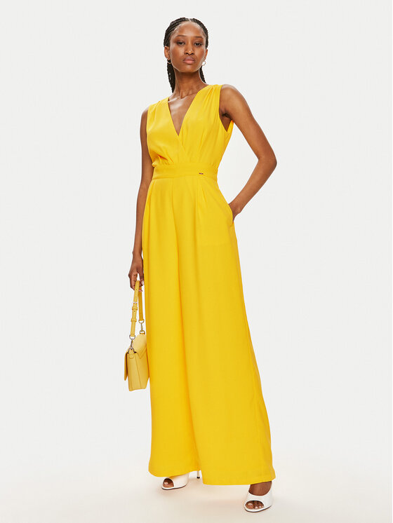 Morgan Morgan Kombinezon 241-POEMA Rumena Wide Leg