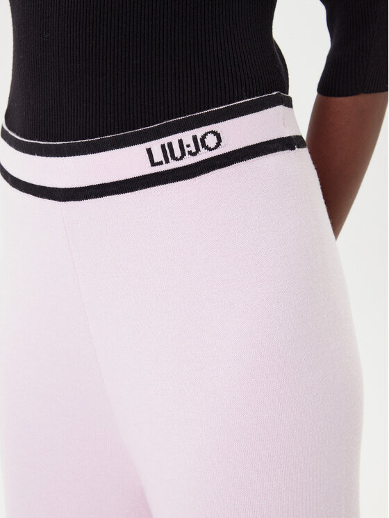 Liu Jo Sport Liu Jo Sport Pletene hlače TF5252 MS59L Ružičasta Regular Fit