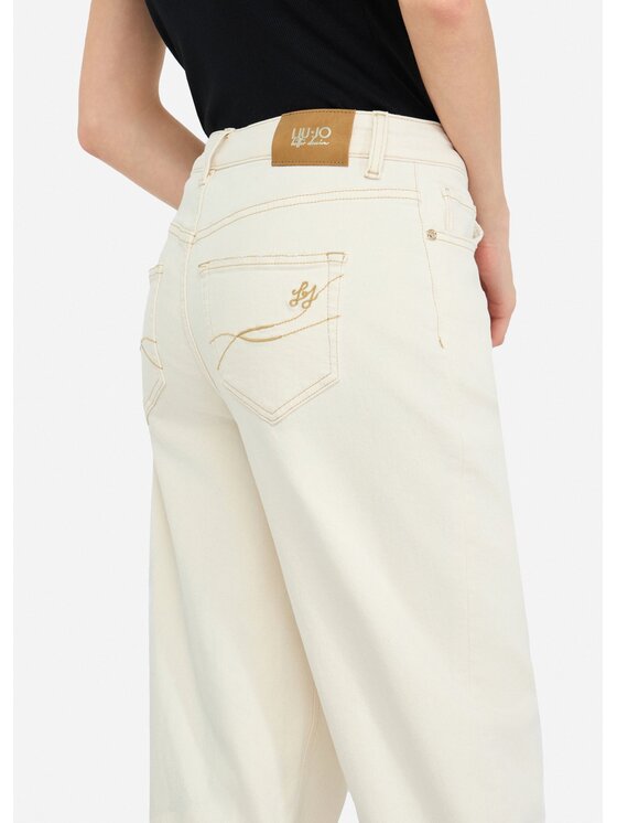 Liu Jo Liu Jo Pantaloni di tessuto UF5135TS05309041 Bianco Carrot Fit