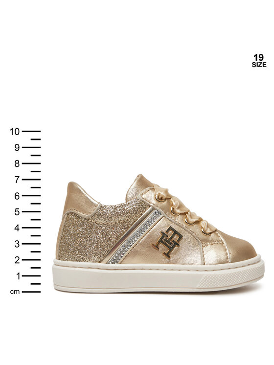 Tommy Hilfiger Tommy Hilfiger Sneakersy Sneaker Bassa Allacciata T1A9-33932-0829 M Złoty
