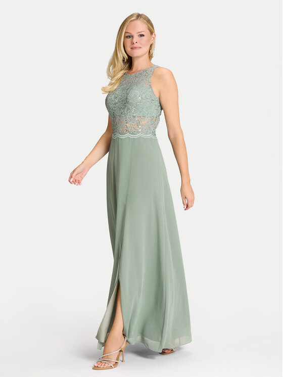 Swing Swing Abendkleid 5AI01400 Grün Regular Fit