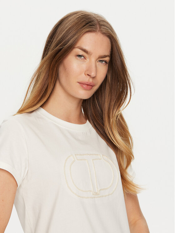 TWINSET TWINSET Marškinėliai 241TP2212 Balta Regular Fit