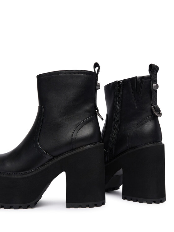 Buffalo Buffalo Polokozačky Killah Zip Boot Mid 1622374 Černá