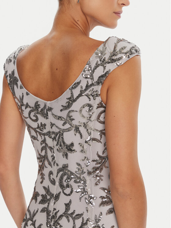 Rinascimento Rinascimento Večernja haljina CFC0125132003 Siva Slim Fit