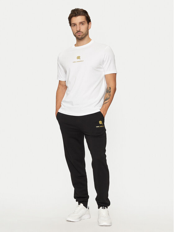 KARL LAGERFELD KARL LAGERFELD T-Shirt 755461 551235 Biały Regular Fit