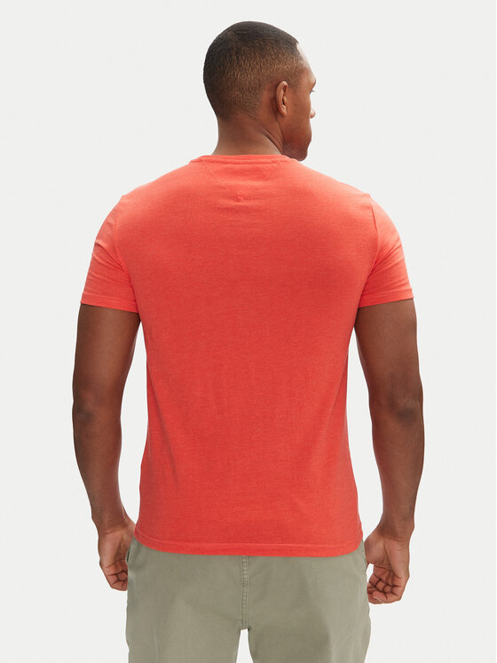 Tommy Jeans Tommy Jeans T-Shirt Jaspe DM0DM20363 Orange Slim Fit