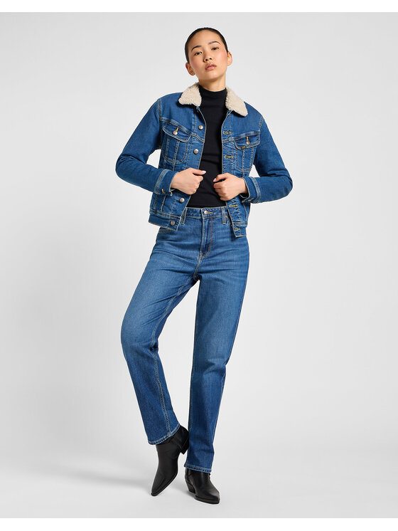Lee Lee Giacca da donna SHERPA RIDER Blu Regular Fit