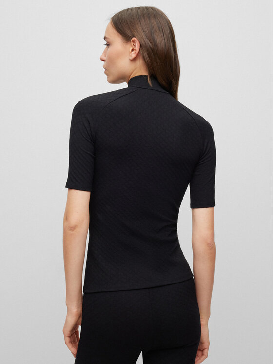 BOSS Boss Blúzka Etabia 50494164 Čierna Extra Slim Fit