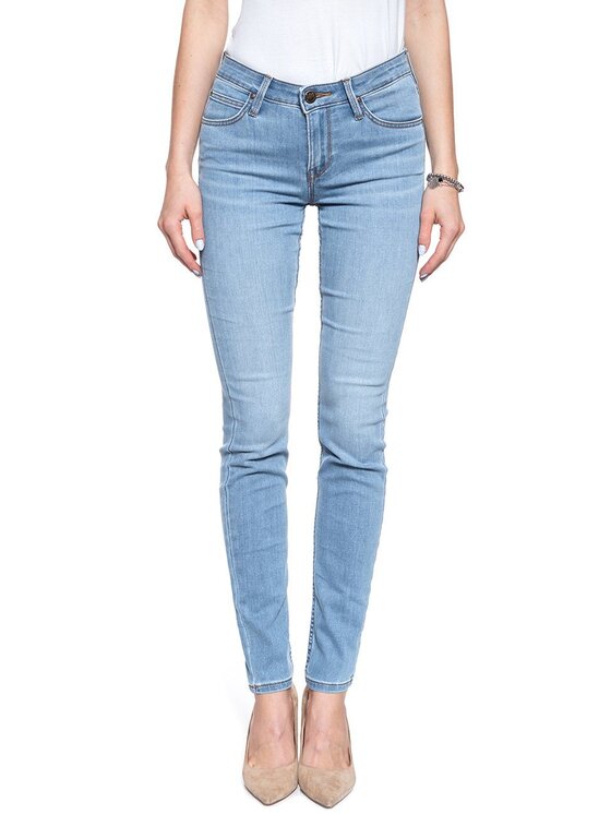 Lee Lee Jeansy SCARLETT Niebieski Skinny Fit