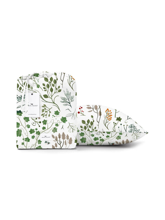 White pocket White pocket Komplet pościeli satynowa Zielony