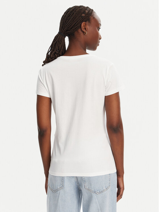 Liu Jo Liu Jo Tricou WA5478 J6410 Alb Regular Fit