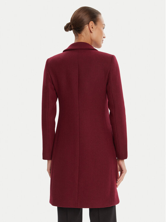 Rinascimento Rinascimento Volneni plašč CFC0126118003 Bordo rdeča Regular Fit