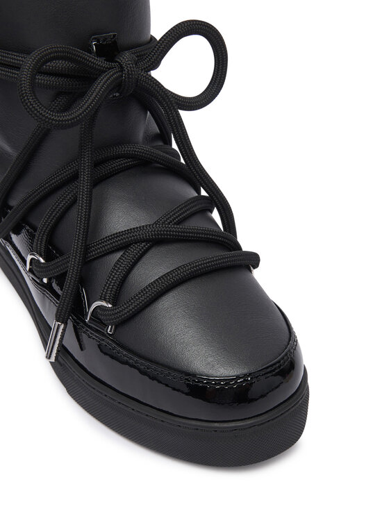Inuikii Inuikii Sniego batai Gloss Wedge 1001.004.0052 Juoda