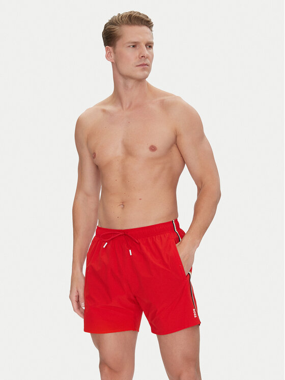 BOSS BOSS Badeshorts Iconic 50491594 Rot Regular Fit