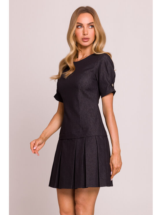 Made of Emotion Made of Emotion Sukienka codzienna M842 Czarny Premium Fit