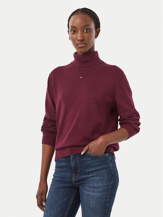 Tommy Jeans Tommy Jeans Golf Essential DW0DW23361 Fioletowy Regular Fit