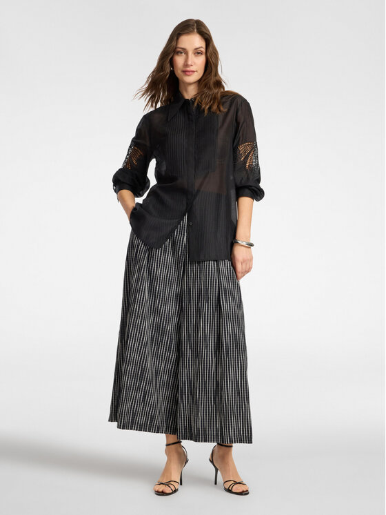 Elena Mirò Elena Mirò Koszula 5186P000269N033 Czarny Regular Fit