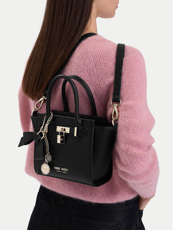 Nine West Geantă CEO-Chelsea-Charm-I-LX10187 Negru