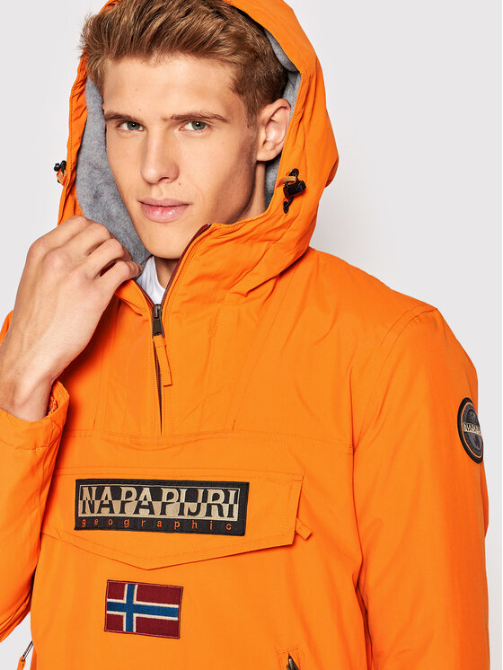 Napapijri Anorak Rainforest Pocket 2 NP0A4GMD Orange Regular Fit ...