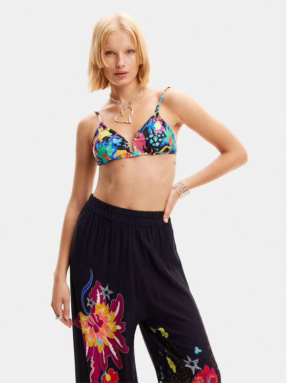 Desigual Desigual Stoffhose Junjly 24SWMW05 Schwarz Loose Fit