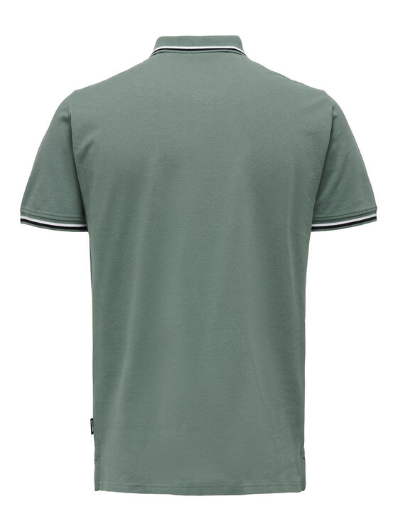 Only & Sons Only & Sons Polo Fletcher 22024827 Zelena Regular Fit