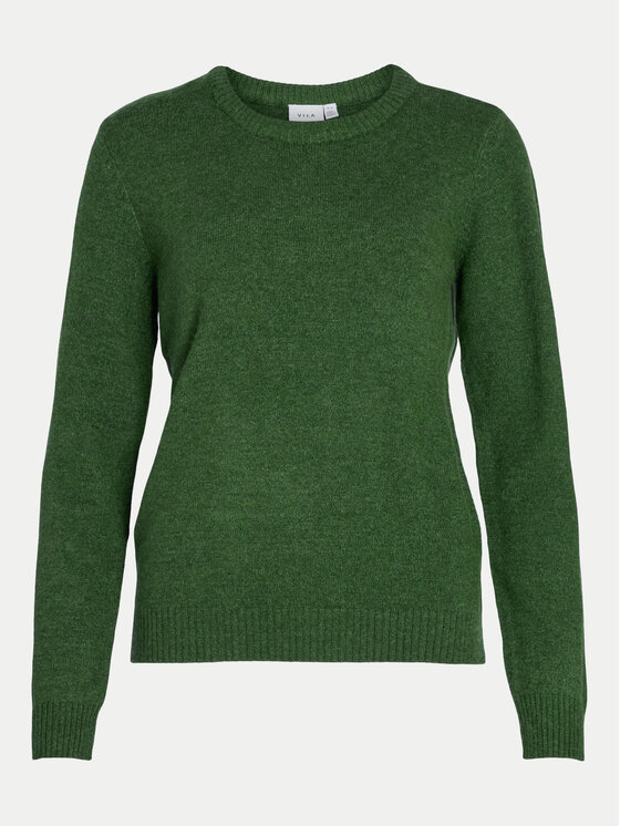 Vila Vila Maglione Ril 14054177 Verde Regular Fit
