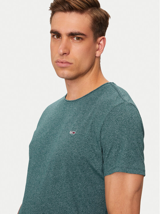 Tommy Jeans Tommy Jeans T-Shirt Jaspe DM0DM09586 Grün Slim Fit