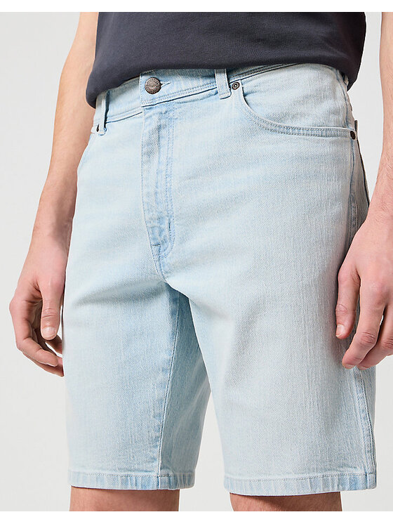 Wrangler Wrangler Pantaloncini di jeans TEXAS SHORTS Blu Straight Fit
