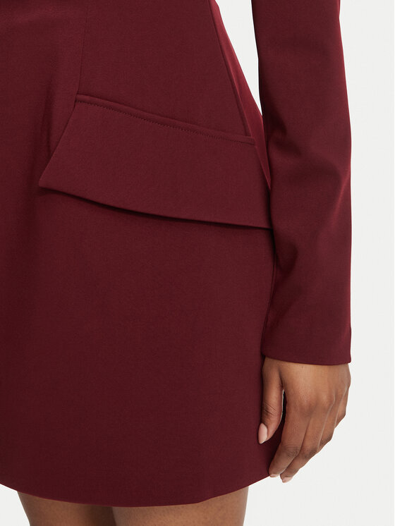 Bardot Bardot Koktejlové šaty Lizet 60764DB Bordová Slim Fit