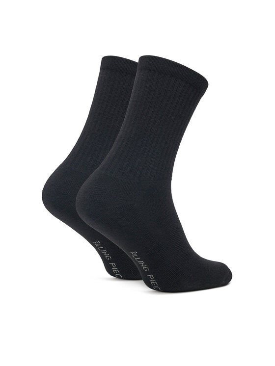 Filling Pieces Filling Pieces Hohe Herrensocken Patch 68513711861 Schwarz