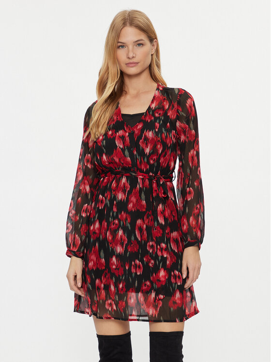 ONLY ONLY Vsakodnevna obleka 15305034 Rdeča Regular Fit