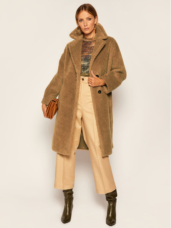 Weekend Max Mara Weekend Max Mara Вовняне пальто Palato 50161103 Коричневий Regular Fit