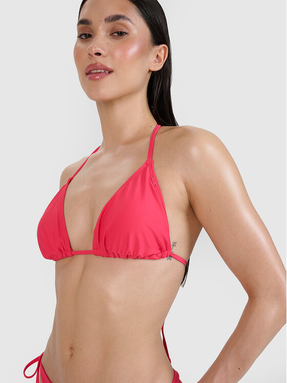 4F 4F Góra od bikini BEACHWEAR BASIC Różowy