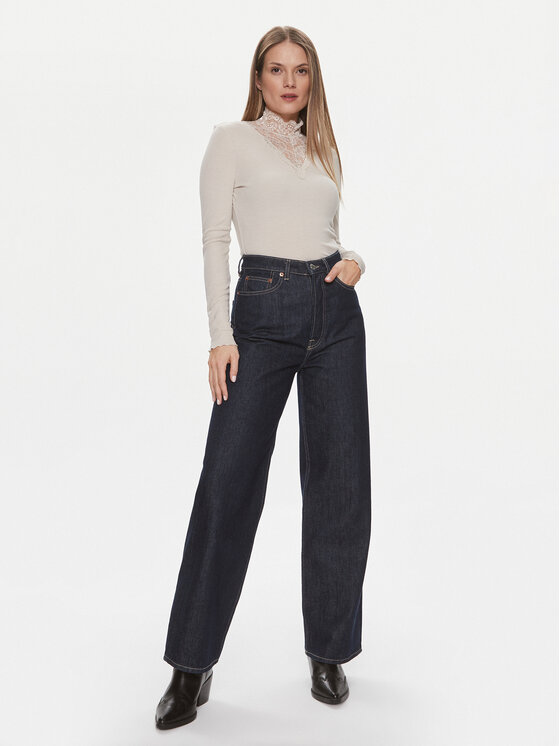 ONLY ONLY Majica Luxi 15310698 Bež Regular Fit