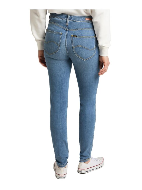 Lee Lee Jeansy L626EMXT Niebieski Skinny Fit