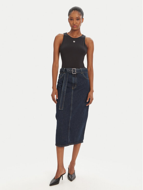 HUGO HUGO Glaustinukė Dasiel 50545196 Juoda Slim Fit