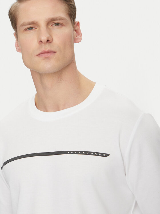 Jack&Jones Jack&Jones Marškinėliai ilgomis rankovėmis Fusion 12273134 Balta Regular Fit