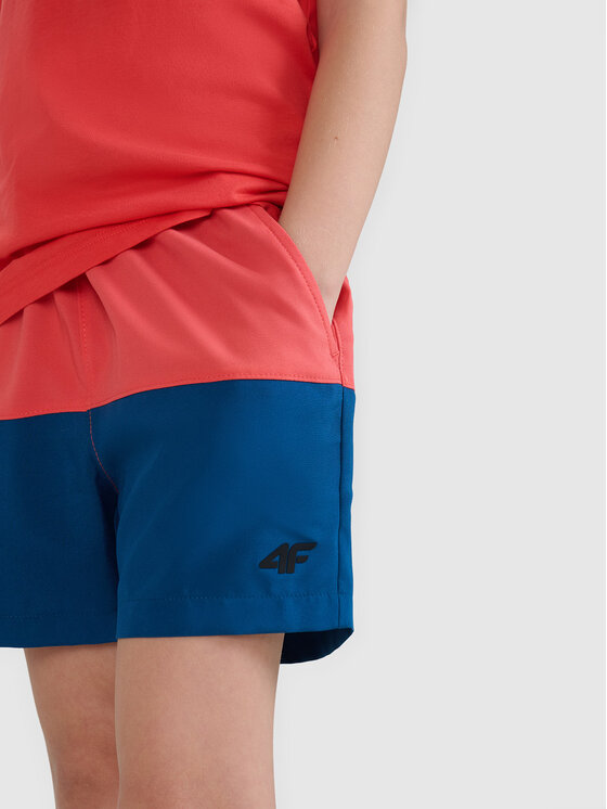 4F 4F Szorty sportowe VIBRANT WARMTH Koralowy Regular Fit